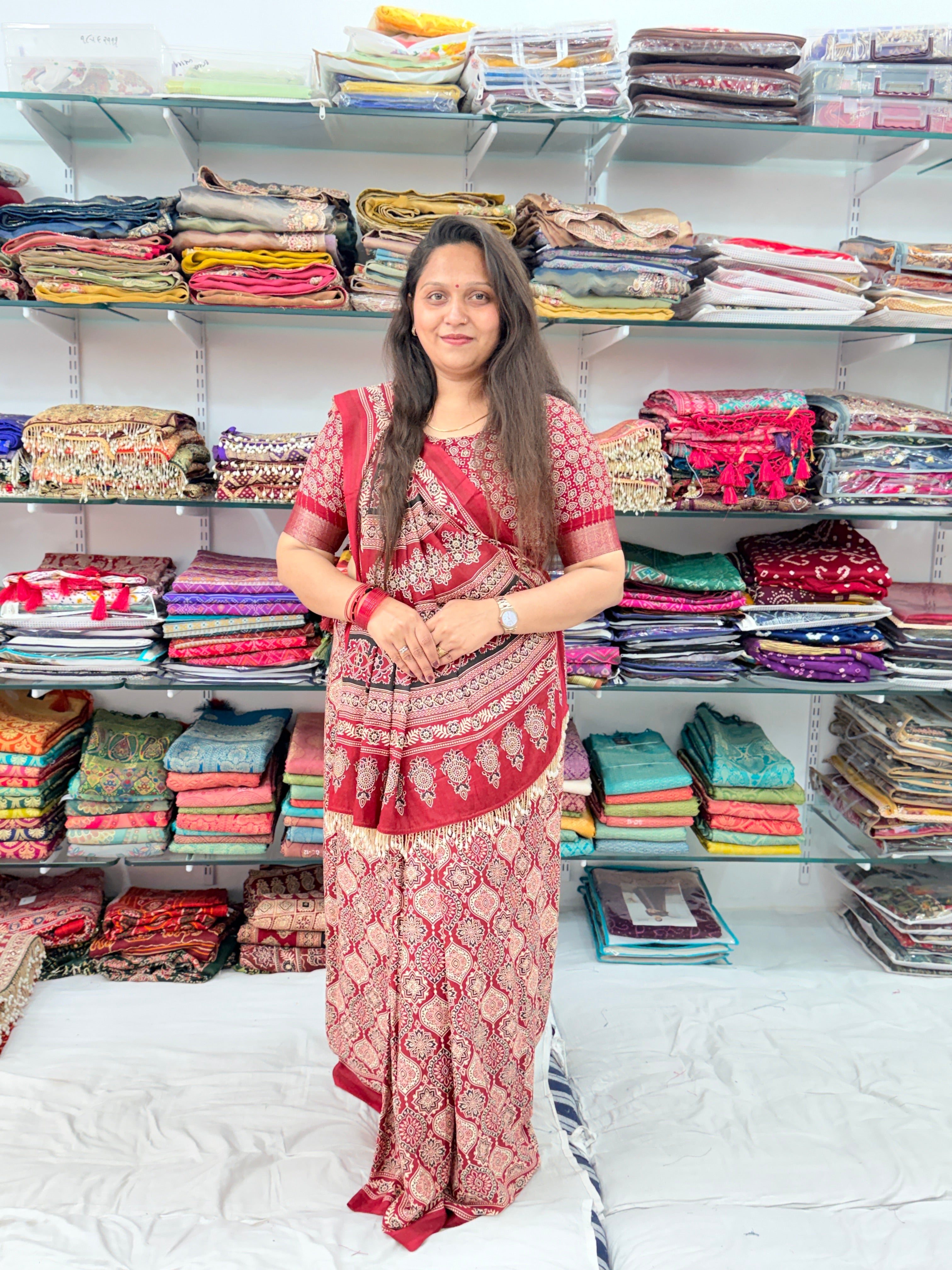 TRADITIONAL AJRAKH SAREE